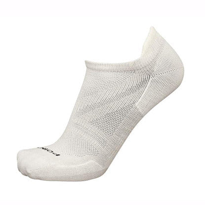 White ankle sock on a white background