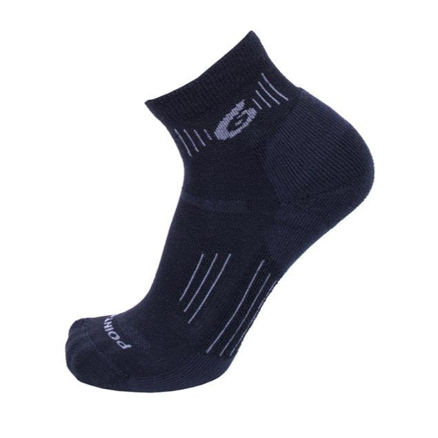 Point6 37.5 Hiking Essential Light Mini Crew Merino Wool Socks Black