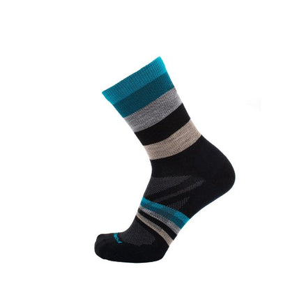 Point6 Contender III Ultra Light 3/4 Crew Merino Wool Sock Black Blue