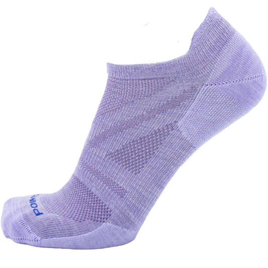 Lavender ankle sock on a white background