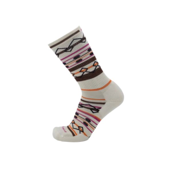 Colorful patterned sock on a white background