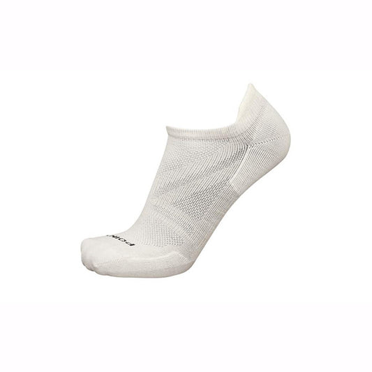 White ankle sock on a white background