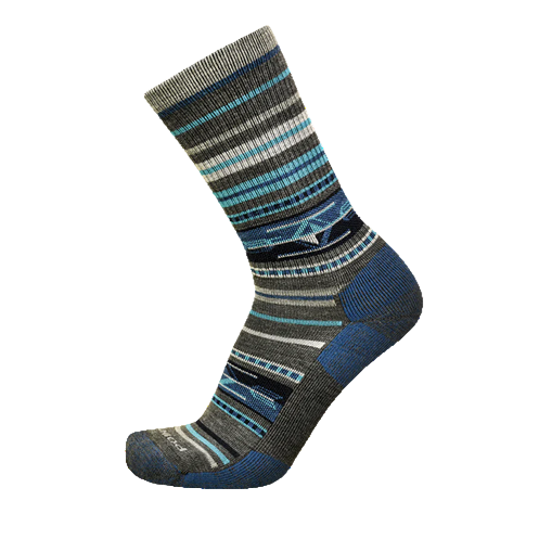 Point6 Southwest Light Crew Merino Wool Sock Navy