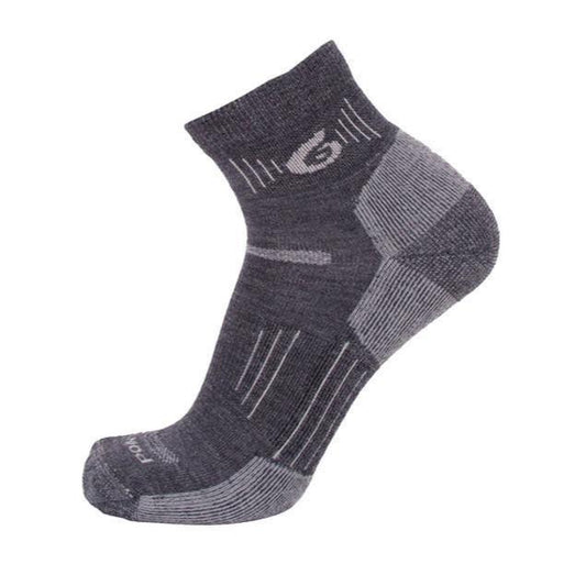 Point6 37.5 Hiking Essential Light Mini Crew Merino Wool Socks Grey